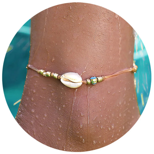 White Shell Anklet