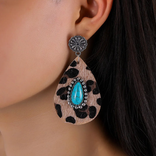 Concho Drop Earrings