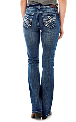 WallFlower Women's Luscious Curvy Bootcut Mid-Rise